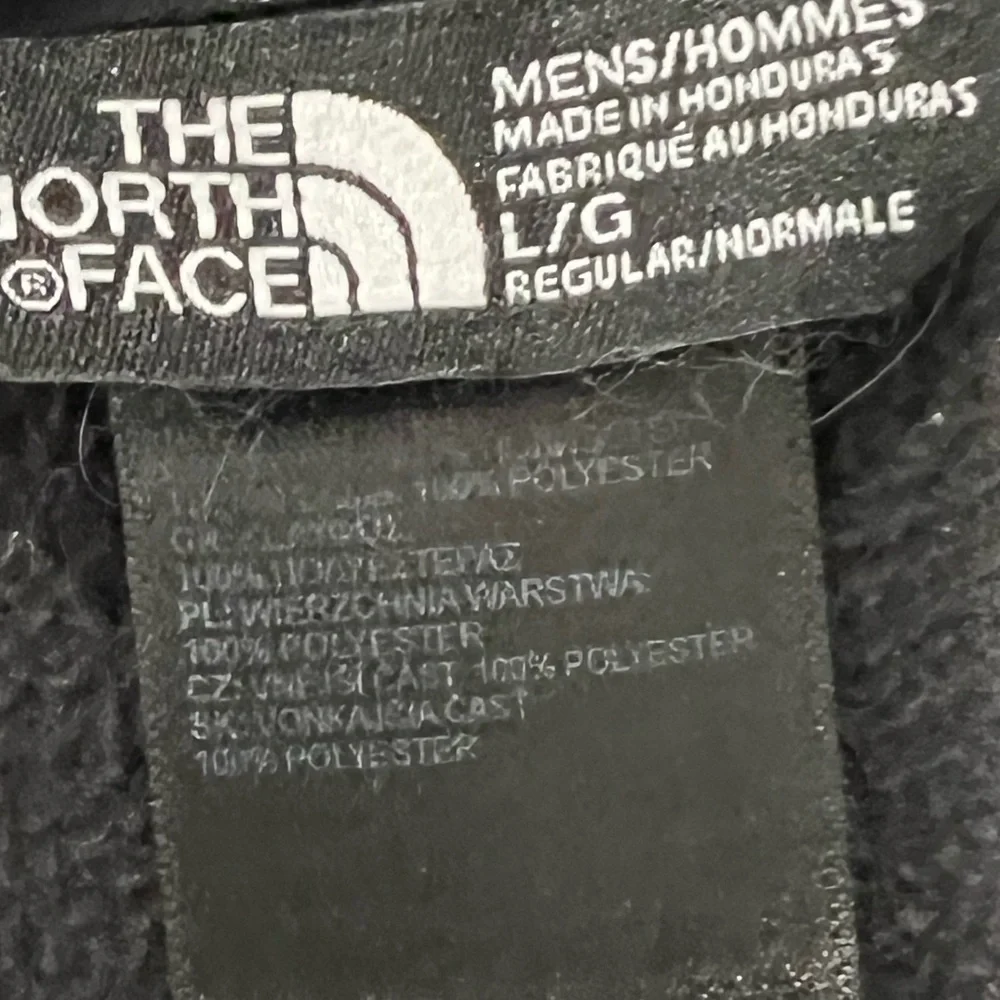 North Face  men’s Sweatshirts 1 Zip, TNF Negro Sz L